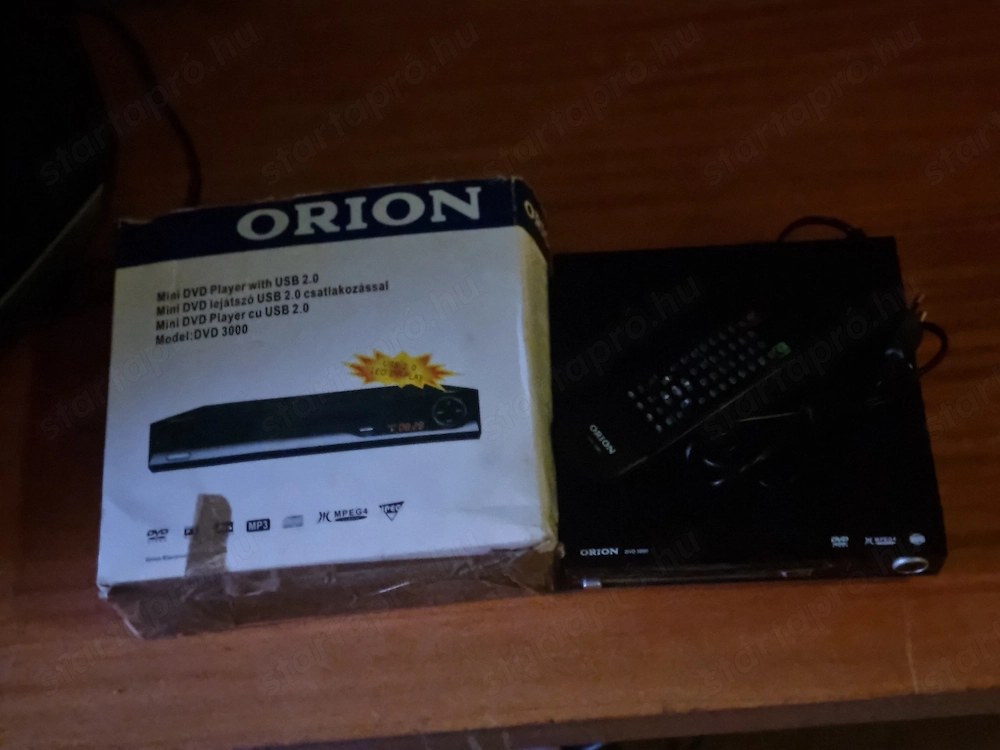 Orion mini DVD3000 DVD lejátszó USB 2,0 csatlakozással jól működő