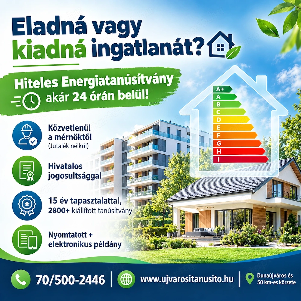 Energiatanúsítvány készítés