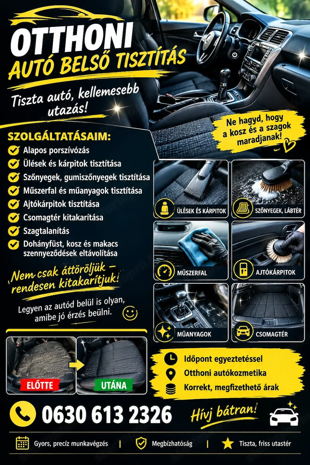 Belső autó kozmetika
