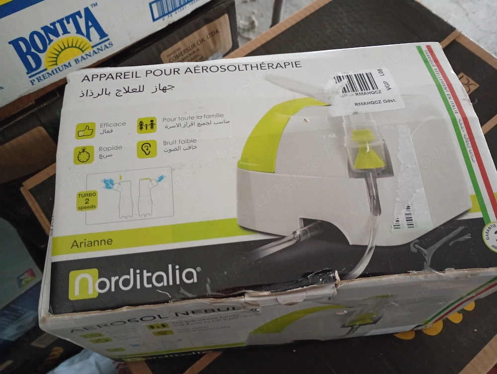 NORDITALIA Arianne Nebulizer kiegészítőkkel köhögés és megfázás ellen.