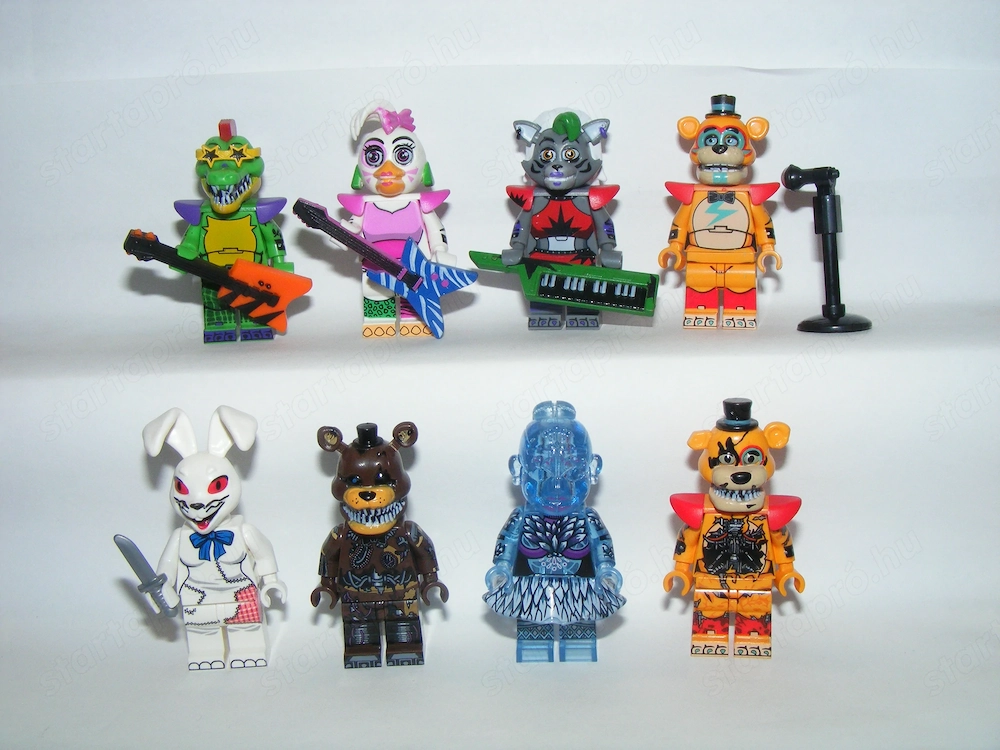 Lego FNAF Five Nights at Freddy 's figurák Vanny Montgomery Gator Roxanne Wolf figura ÚJ
