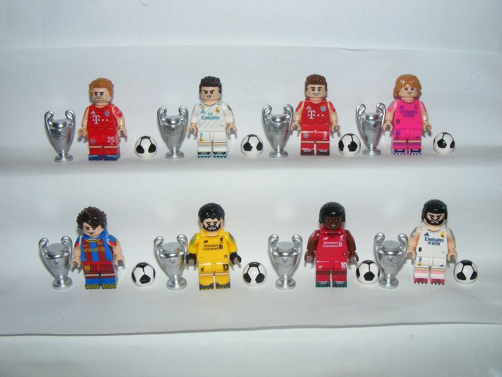 Lego Focista figurák Futball foci világbajnokság Müller Messi Mané Becker Modric figura ÚJ