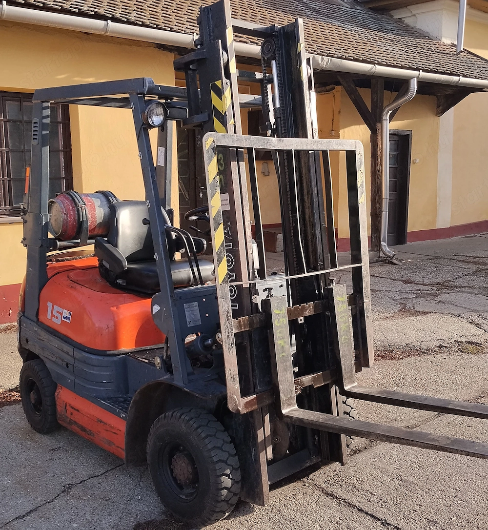Targonca Toyota 1,5t Gáz-és benzinüzemű eladó
