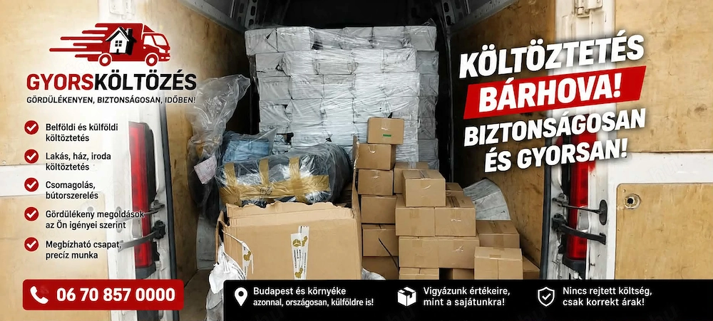 költöztetés szállítás 