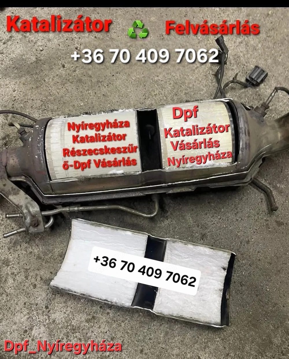 Használt hibás Gyári DPF Katalizátor Vásárlás Nyíregyháza