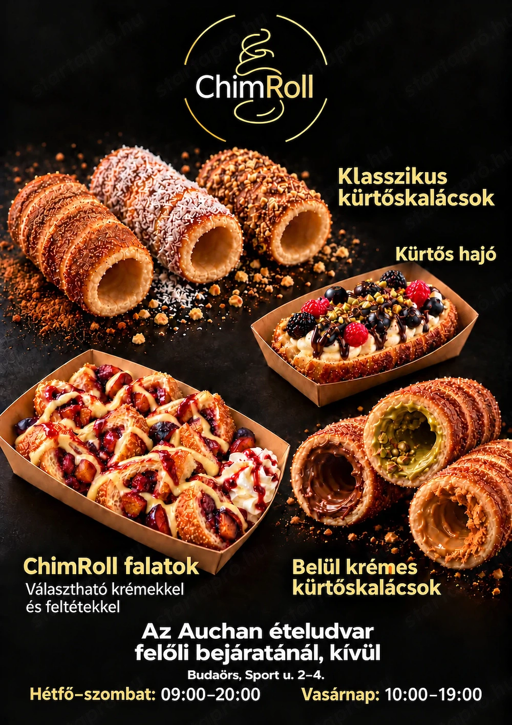 Kürtőskalács üzletbe eladót keresek