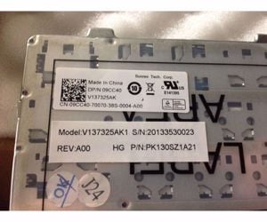 Dell Inspiron 3537 3721 5737 5521 magyar billentyűzet 9CC40 09CC40 XK9MH 0XK9MH - kép 5