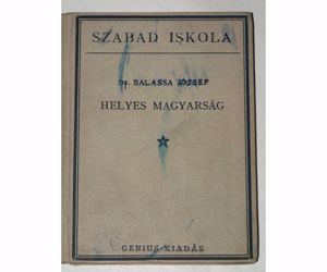 Dr. Balassa József Helyes magyarság