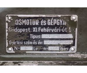 Honvédségi agregátor stabil benzinmotor SL-300 2db - kép 2