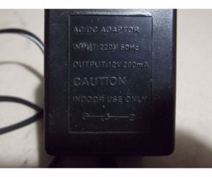 220 V / 12 V 200 mA dugasztöltő adapter transzformátor eladó - kép 2