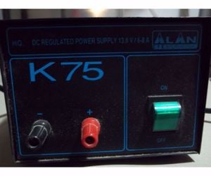 Alan K75 típusú 13,8 V 6/8 A fix táp, tápegység transzformátor eladó - kép 3