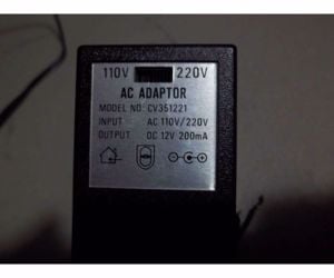 AC adapter 12 V 200 mA eladó, transzformátor, dugasztöltő 4 fejjel - kép 2