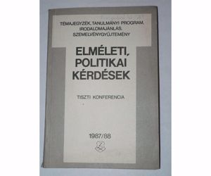 Pálos Tamás Elméleti politikai kérdések / könyv - kép 1