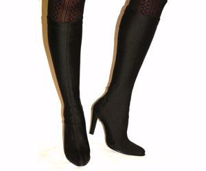 Különleges fekete olasz harisnya csizma 38 39 - kép 2