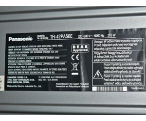 Panasonic th-42pa50e plazma tv - kép 3