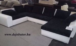 Tullon U-form sarok 185x350x220 cm jobbra balra szerelhető 75 színben kapható nyitható  - kép 12