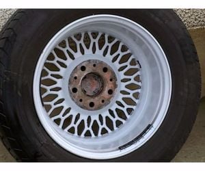 4db újszerű 16-os 5x120-as bmw alufelni td 230/55zr 390 Dunlop Sport nyári gumival eladó - kép 5