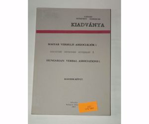 Balló Larisza Magyar verbális asszociációk 1  második kötet / könyv