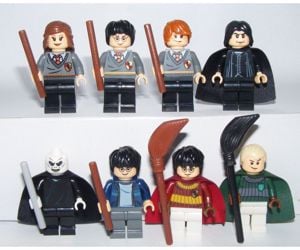 Lego Harry Potter figurák Hermione Ron Voldemort Drako Python figura 8db - kép 3