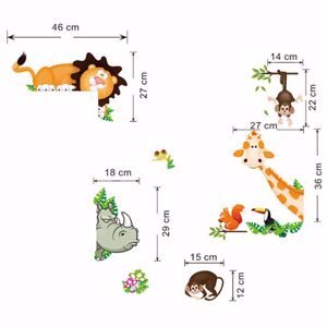 Afrikai állatok gyerekszoba falmatrica - kép 2