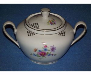 Hibátlan bonbonier Stadtlengsfeld német porcelán cukortartó - kép 8