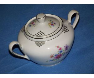 Hibátlan bonbonier Stadtlengsfeld német porcelán cukortartó - kép 3