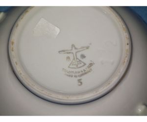 Hibátlan bonbonier Stadtlengsfeld német porcelán cukortartó - kép 7