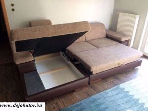 Nápoly sarok 270x170 cm kanapé ülőgarnitúra fejtámlával 421.000 Ft jobbos vagy balos modell 75 szín - kép 6