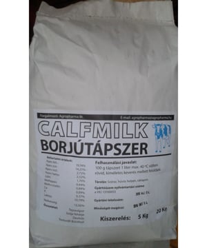 20 kg - Calfmilk borjú tejpótló tápszer ,  tejpor - kiszállítva bárhová