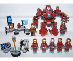 Lego Vasember figura Ironman figurák + Lab Heartbraker 8db + Mech 2017 - kép 2