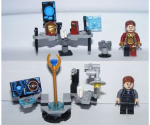 Lego Vasember figura Ironman figurák + Lab Heartbraker 8db + Mech 2017 - kép 4