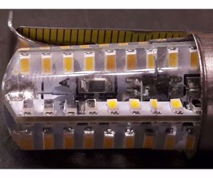 Szabályozható meleg fehér LED 230v 3w E14 360 fok szilikon eladó - kép 7
