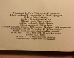 1974-es Négyjegyű függvénytáblázatok eladó - kép 4