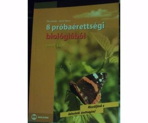 8 próbaérettségi biológiából könyv eladó - kép 1