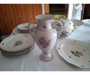 Hollóházi porcelán váza hibátlan állapotban. KB.65-70 éves - kép 3