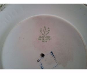 Hollóházi porcelán váza hibátlan állapotban. KB.65-70 éves - kép 2