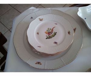 6 személyes 26 részes Herendi porcelán étkészlet - kép 4