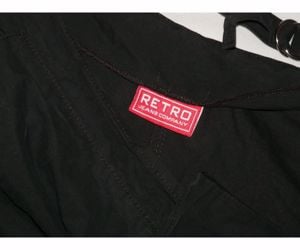 retro jeans fekete nadrág S - kép 9