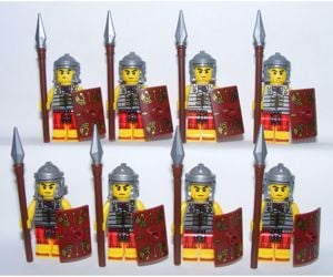 Lego Római katona Centurio Roman soldier pajzs lándzsa 8db figura ÚJ - kép 1