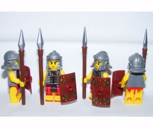 Lego Római katona Centurio Roman soldier pajzs lándzsa 8db figura ÚJ - kép 2