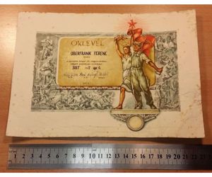 1967-es Szocialista Brigád Oklevél eladó - kép 2