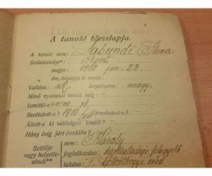 1916-os elemi népiskolai értesítő, Bp I.ker. Fehérsas téri iskola - kép 3