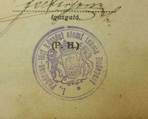 1916-os elemi népiskolai értesítő, Bp I.ker. Fehérsas téri iskola - kép 8