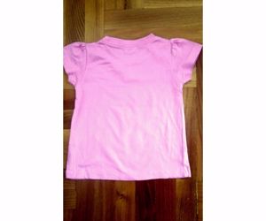 74, Édi rövid ujjú keveset használt rózsaszín cicás póló, tunika,felső - kép 3