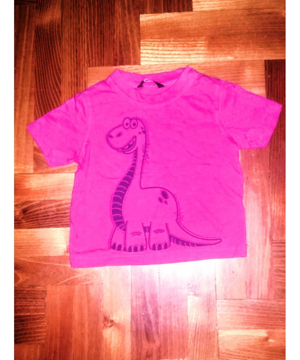 74/80 George cuki dínós pink póló, tunika, felső - kép 2