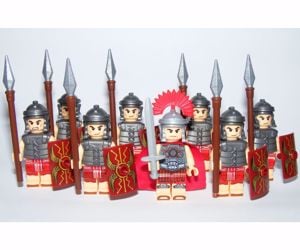 Lego Castle figurák Római katona + parancsnok Brickarms figura - kép 2