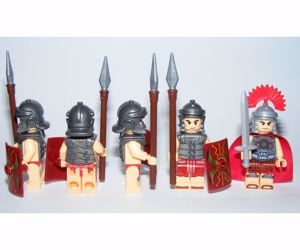 Lego Castle figurák Római katona + parancsnok Brickarms figura - kép 3