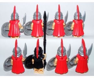 Lego Castle Spártai katonák figurák Leonidas+ Brickarms figura - kép 7