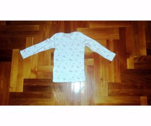 86/92-es Újszerű cuki fehér állat mintás póló, felső - kép 7