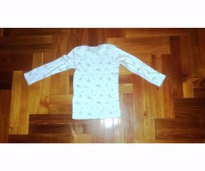 86/92-es Újszerű cuki fehér állat mintás póló, felső - kép 8